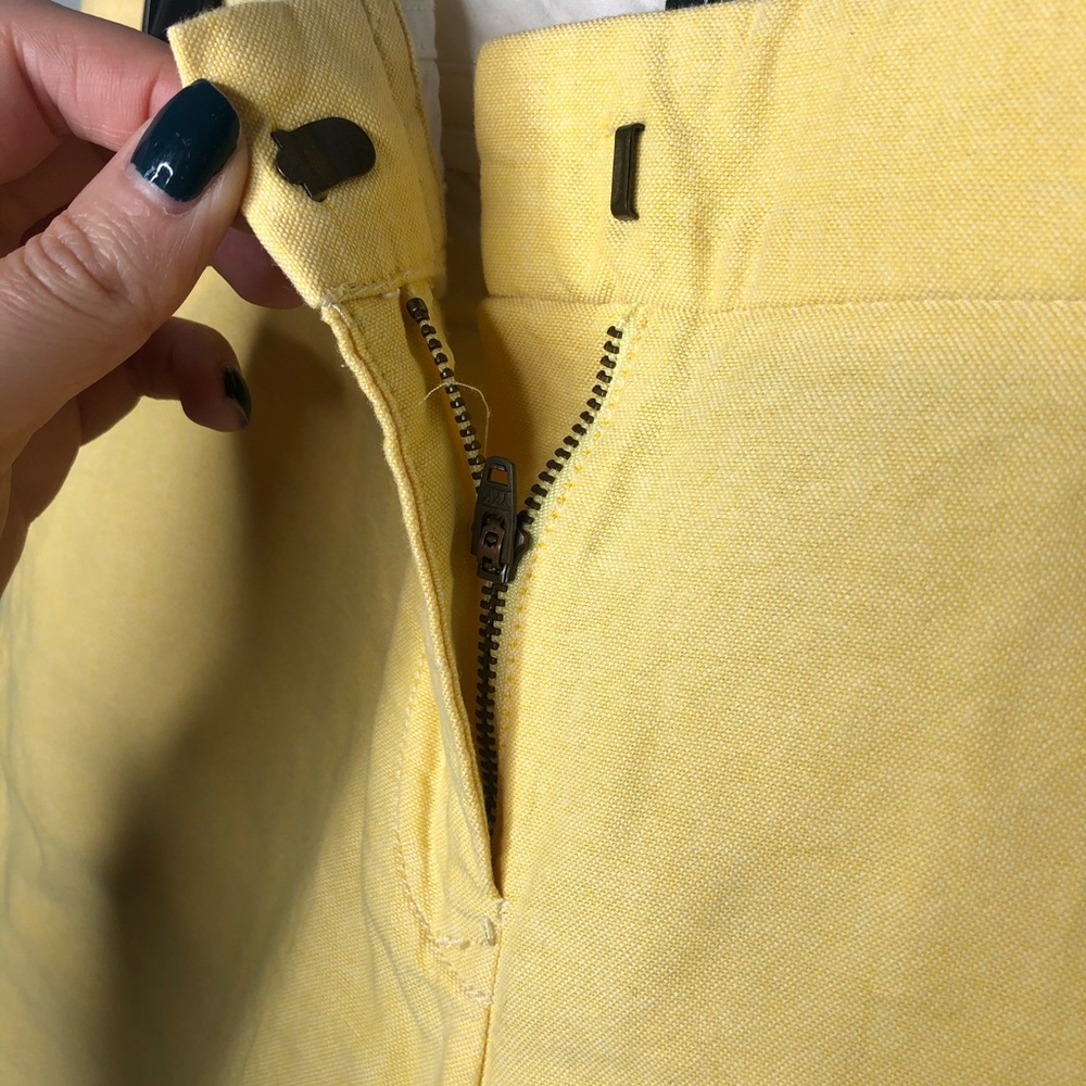 J. Crew city fit yellow preppy chino shorts - Picture 2 of 6